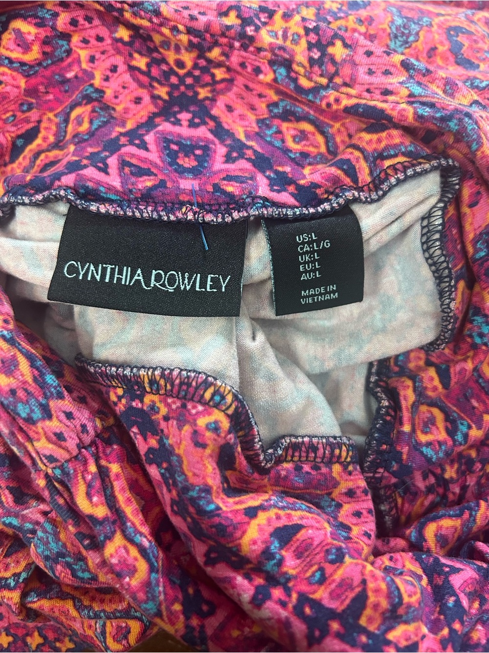 Cynthia Rowley Pink and Purple Paisley Maxi Skirt - Picture 5 of 5